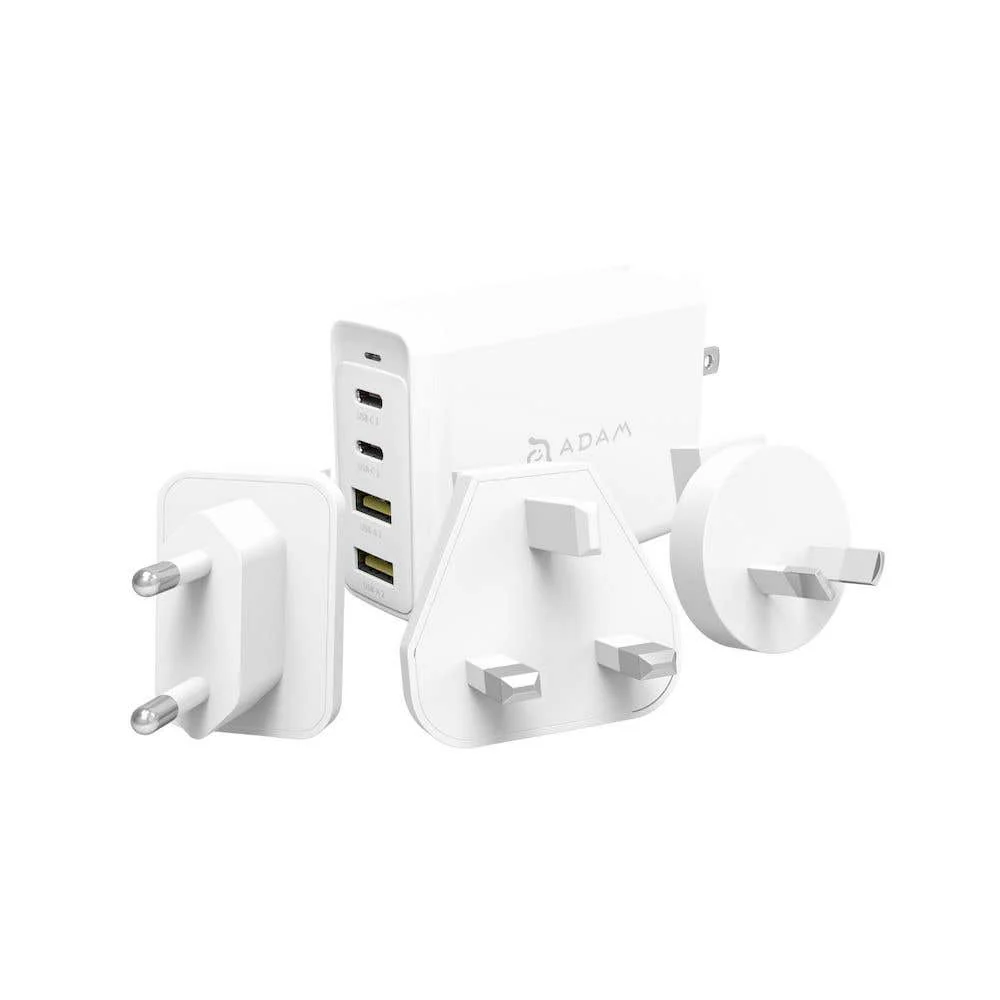 Cargador de Pared Adam Elements OMNIA Pro 100W con Cable USB-C a USB-C 2m - Blanco - Image 4