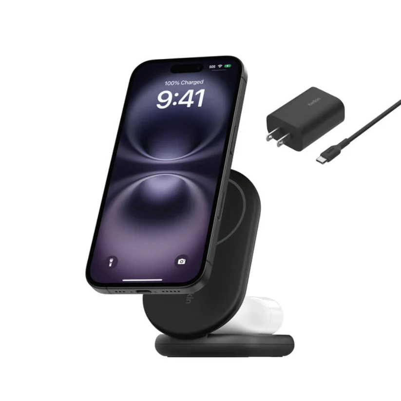 Base de carga Belkin Qi2 2 en 1 plegable 15W - Negro - Image 3