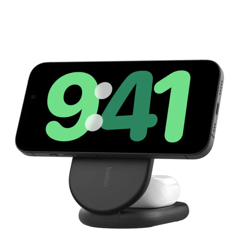 Base de carga Belkin Qi2 2 en 1 plegable 15W - Negro - Image 4