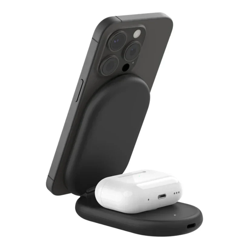 Base de carga Belkin Qi2 2 en 1 plegable 15W - Negro - Image 6