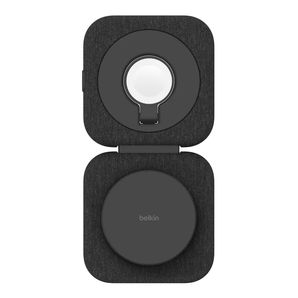 Base de carga Belkin QI2 Pad viajero 2 en 1 15W - Negro - Image 3