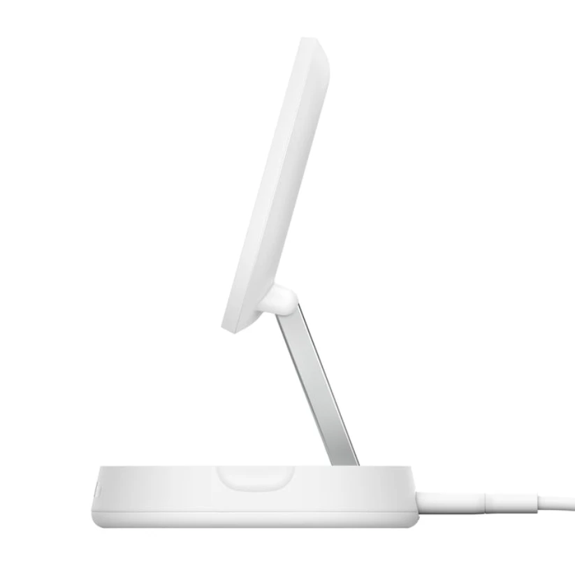 Base de carga Belkin Qi2 Stand convertible Pad 15W - Blanco - Image 3