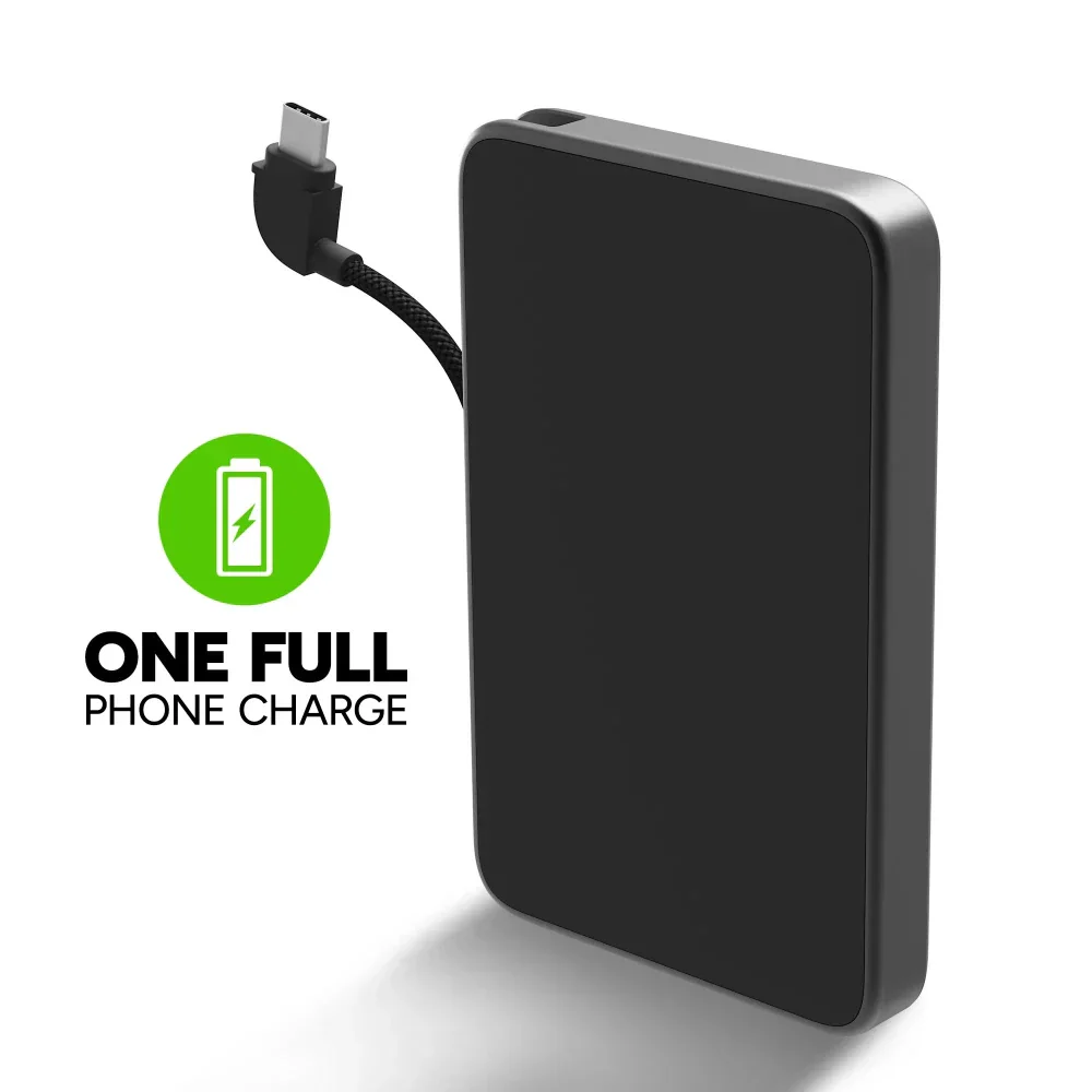 Batería externa Mophie Powerstation Plus 5.000mAh con cable USB-C - Negro - Image 3