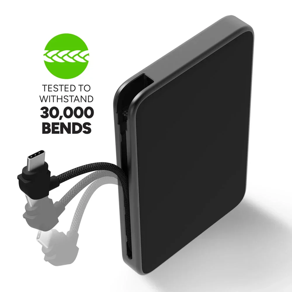Batería externa Mophie Powerstation Plus 5.000mAh con cable USB-C - Negro - Image 9