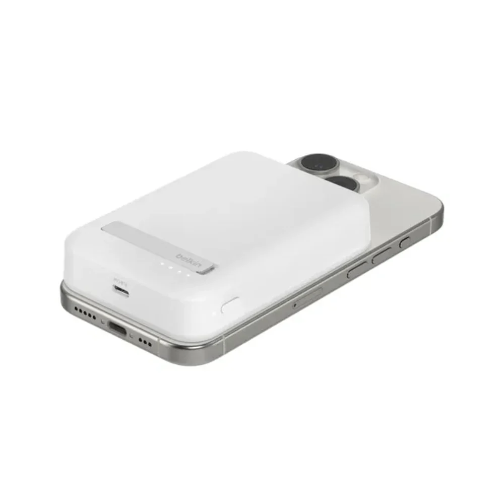 Batería Externa Qi2 10.000 mAh 15W stand - Blanco - Image 3