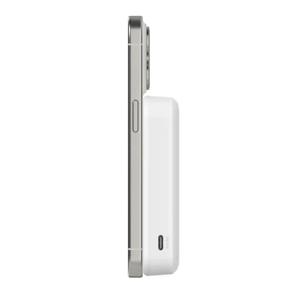Batería Externa Qi2 10.000 mAh 15W stand - Blanco - Image 6