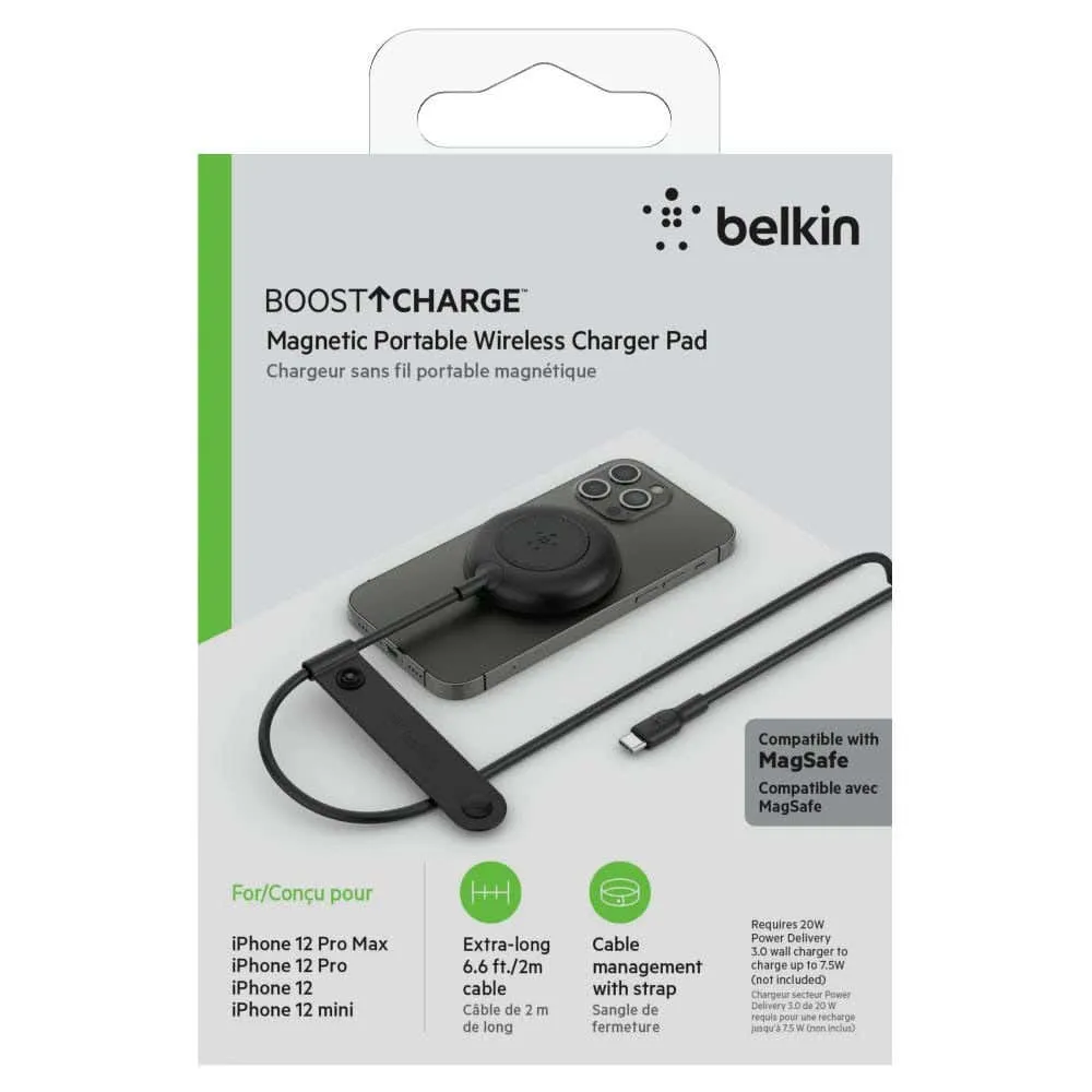 Cable magnético Belkin compatible con MagSafe de 7.5w - Negro - Image 4