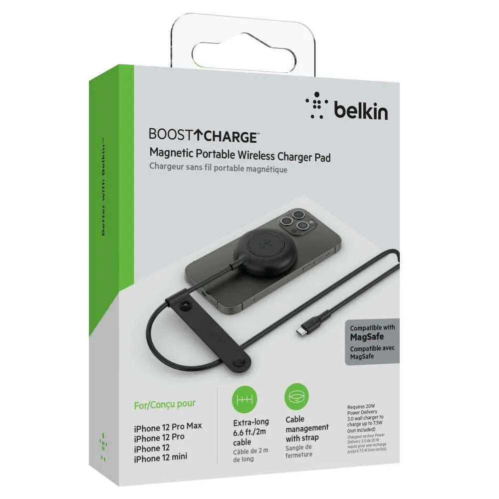 Cable magnético Belkin compatible con MagSafe de 7.5w - Negro - Image 5