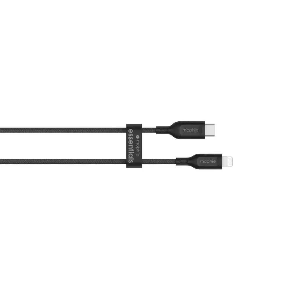 Cable Mophie essential trenzado USB-C a Lightning 60w 2m - Negro - Image 3