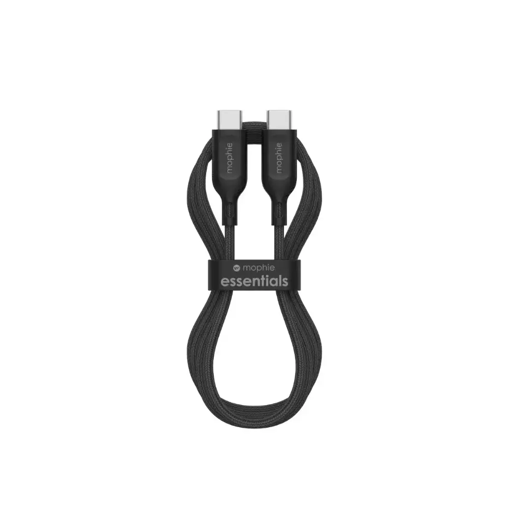 Cable Mophie essential trenzado USB-C a USB-C 60w 1m - Negro - Image 3