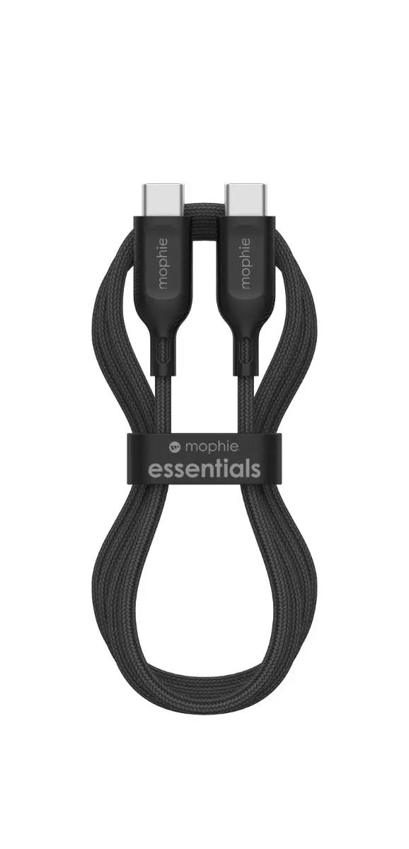 Cable Mophie essential trenzado USB-C a USB-C 60w 2m - Negro - Image 4