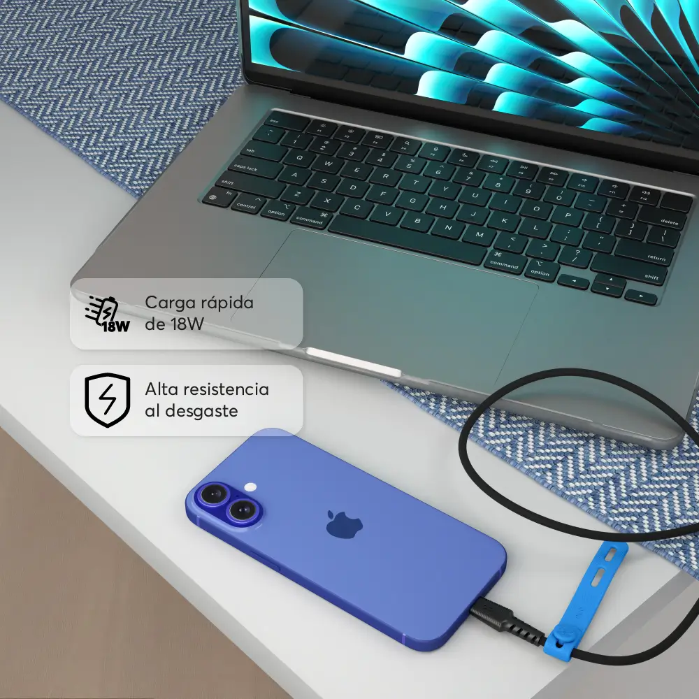 Cable Trenzado NCO PowerLite 1m USB-C a USB-C - Image 10