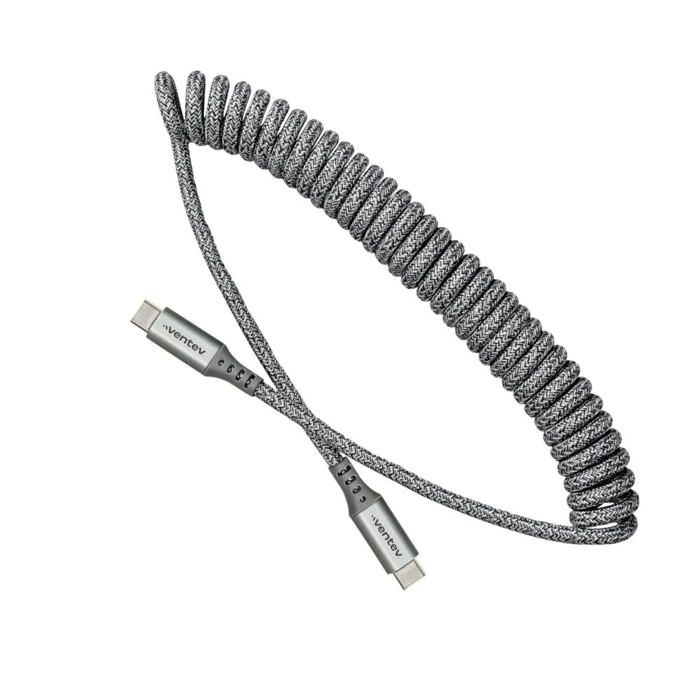 Cable Ventev Helix USB-C a USB-C conectores reforzados 91cm - Gris - Image 2