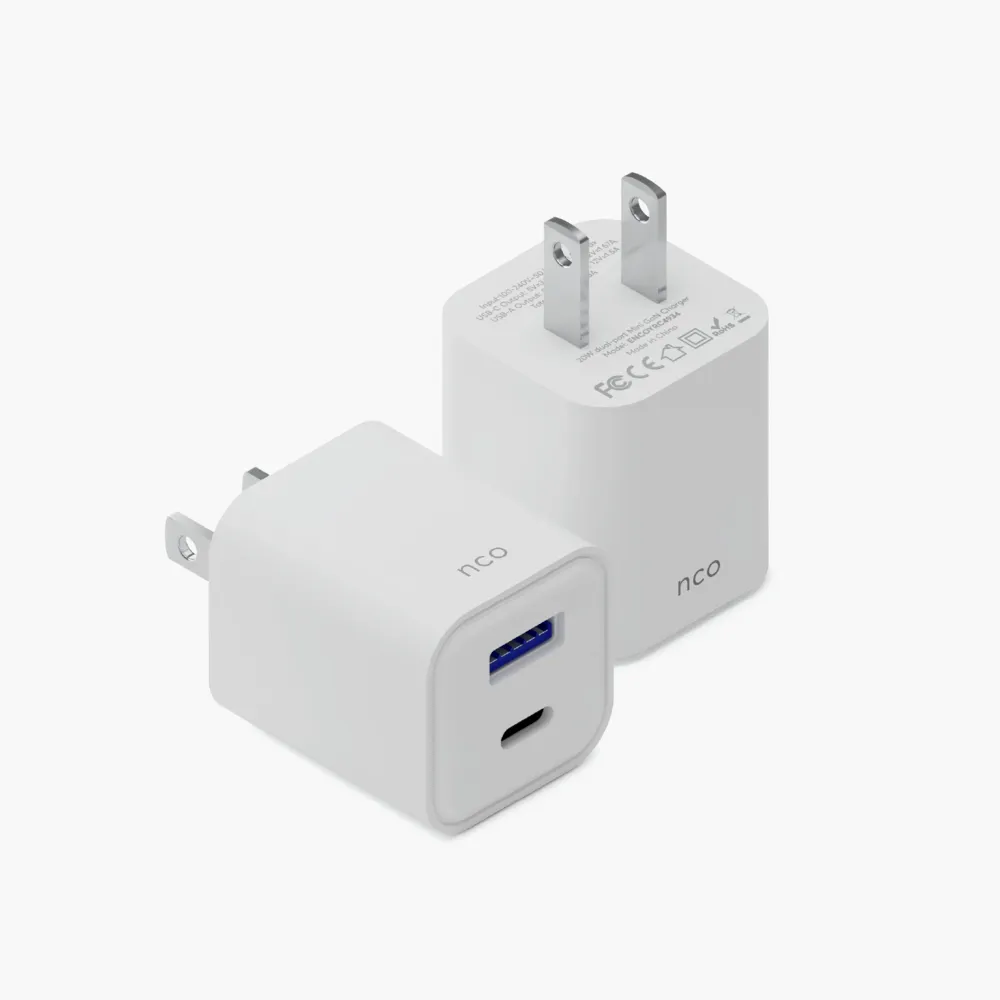 Cargador de Pared NCO PowerPlug Mini 20W USB-A + USB-C - Blanco - Image 2