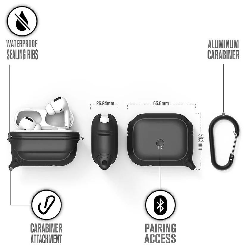 Case Catalyst AirPods Pro 1 y 2 Waterproof - Negro - Image 8