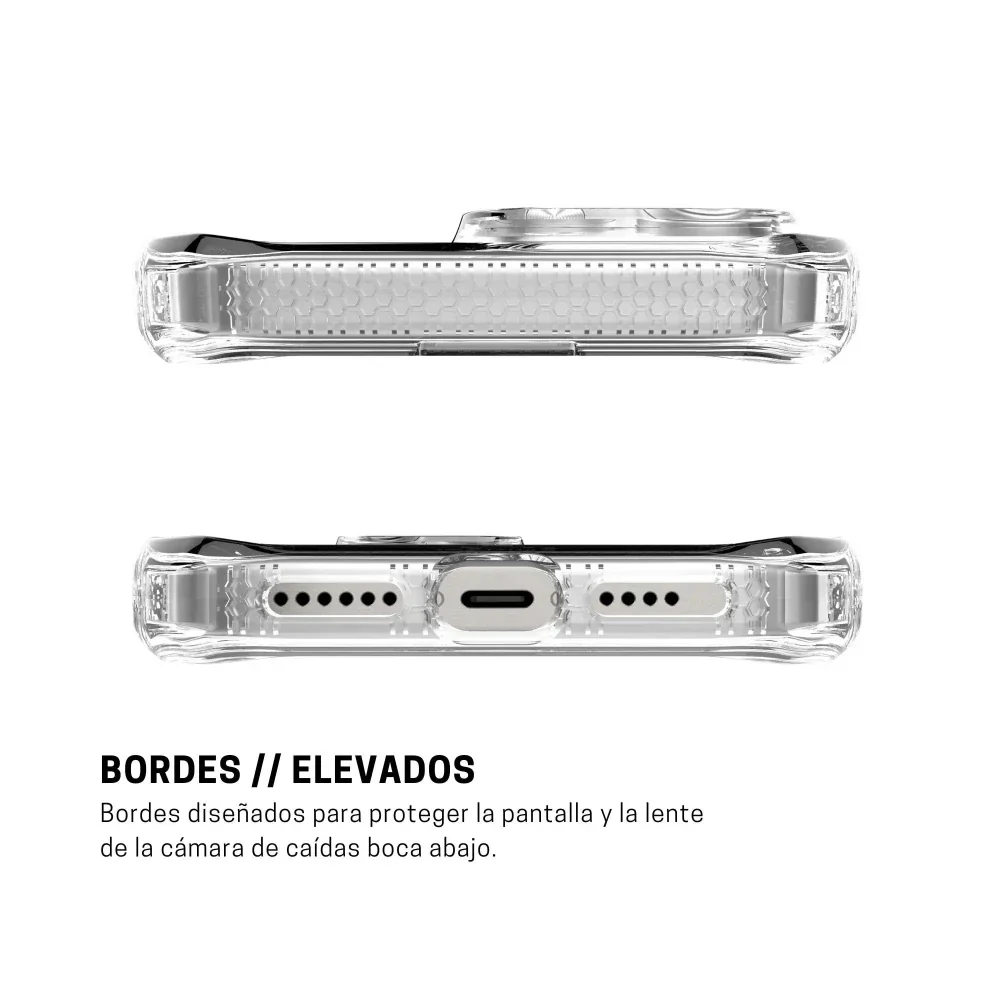 Case ItSkins Hybrid R Clear con MagSafe para iPhone 16 Pro - Transparente - Image 4