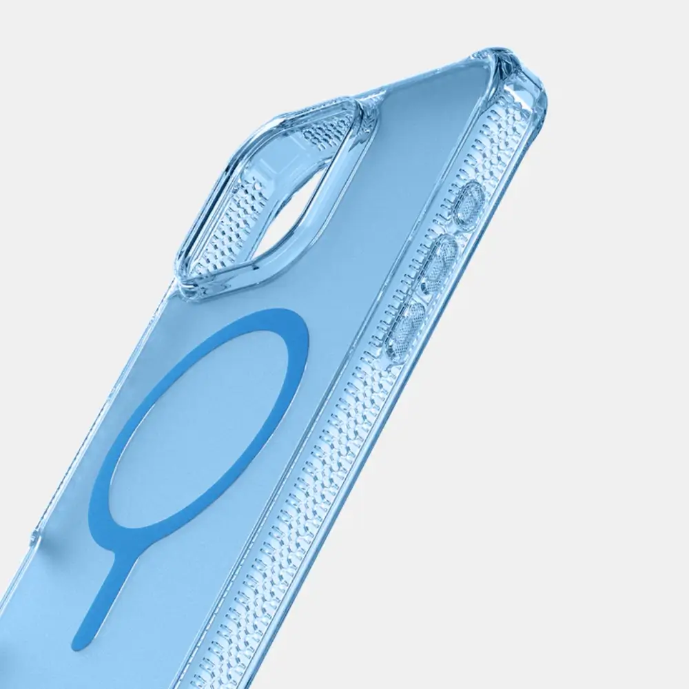 Case ItSkins Hybrid R Vapor con MagSafe para iPhone 16 Pro - Azul - Image 4