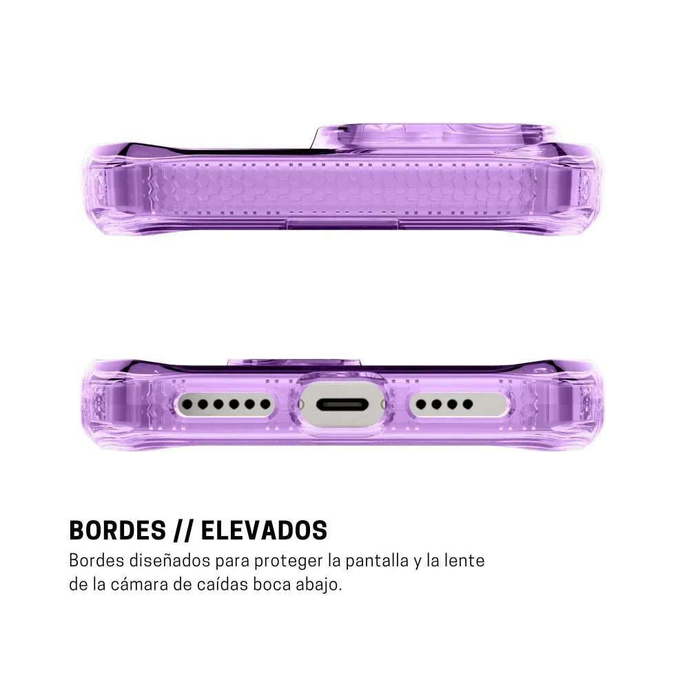 Case ItSkins Hybrid R Vapor con MagSafe para iPhone 16 Pro - Morado - Image 7