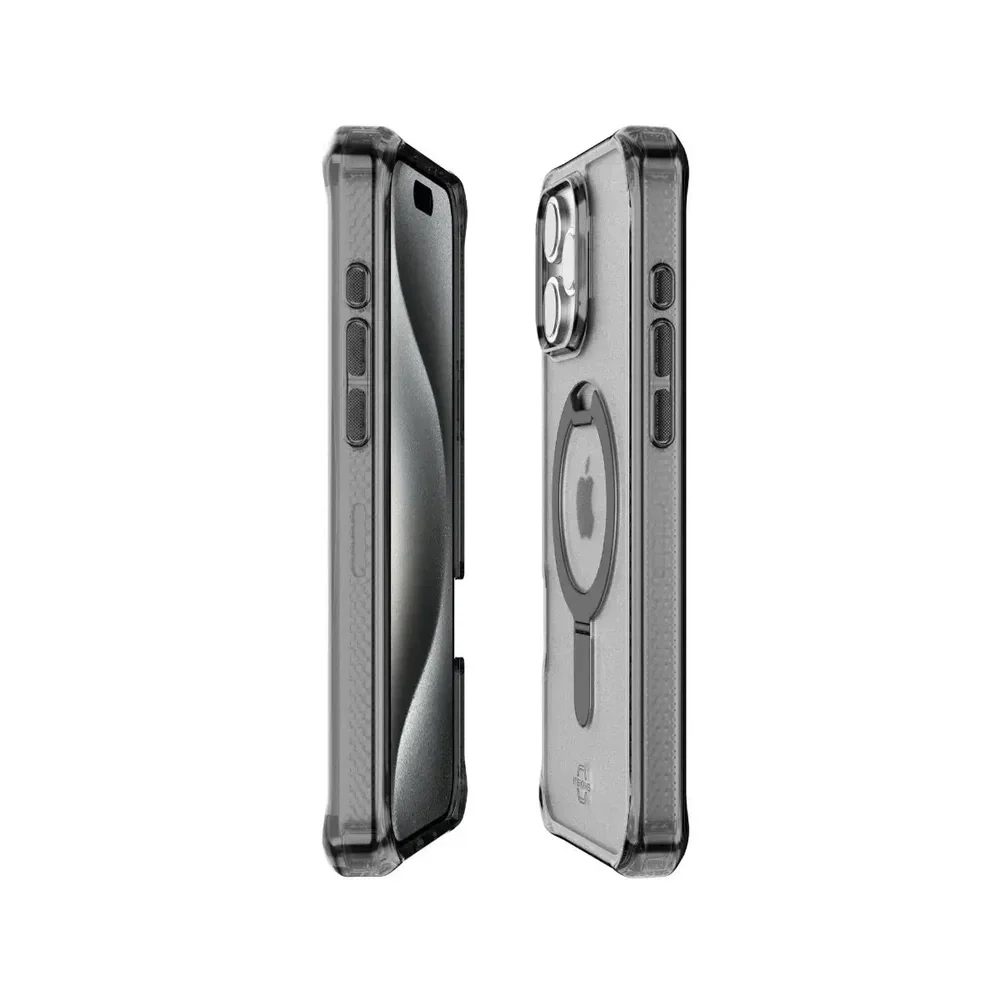 Case ItSkins Hybrid R Vapor Stand con MagSafe para iPhone 16 Pro Max - Negro - Image 2