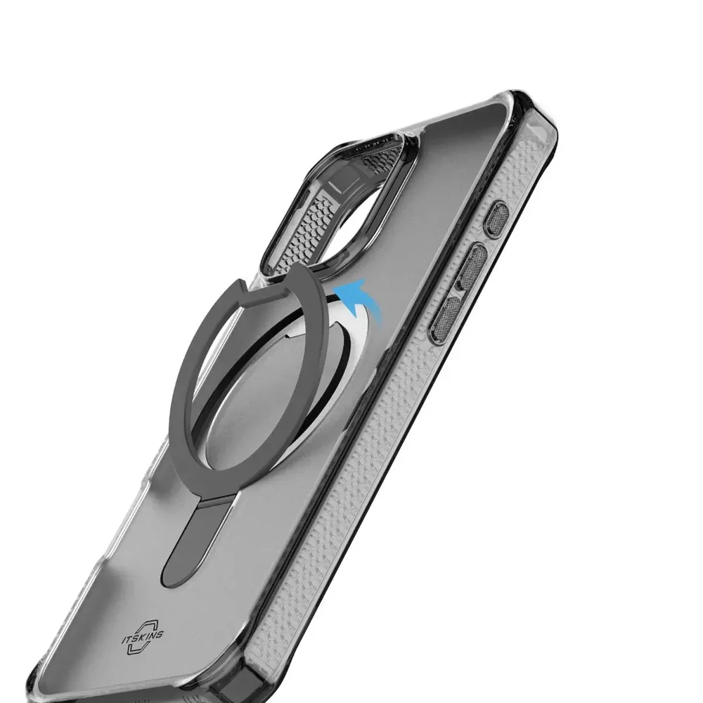 Case ItSkins Hybrid R Vapor Stand con MagSafe para iPhone 16 Pro Max - Negro - Image 5