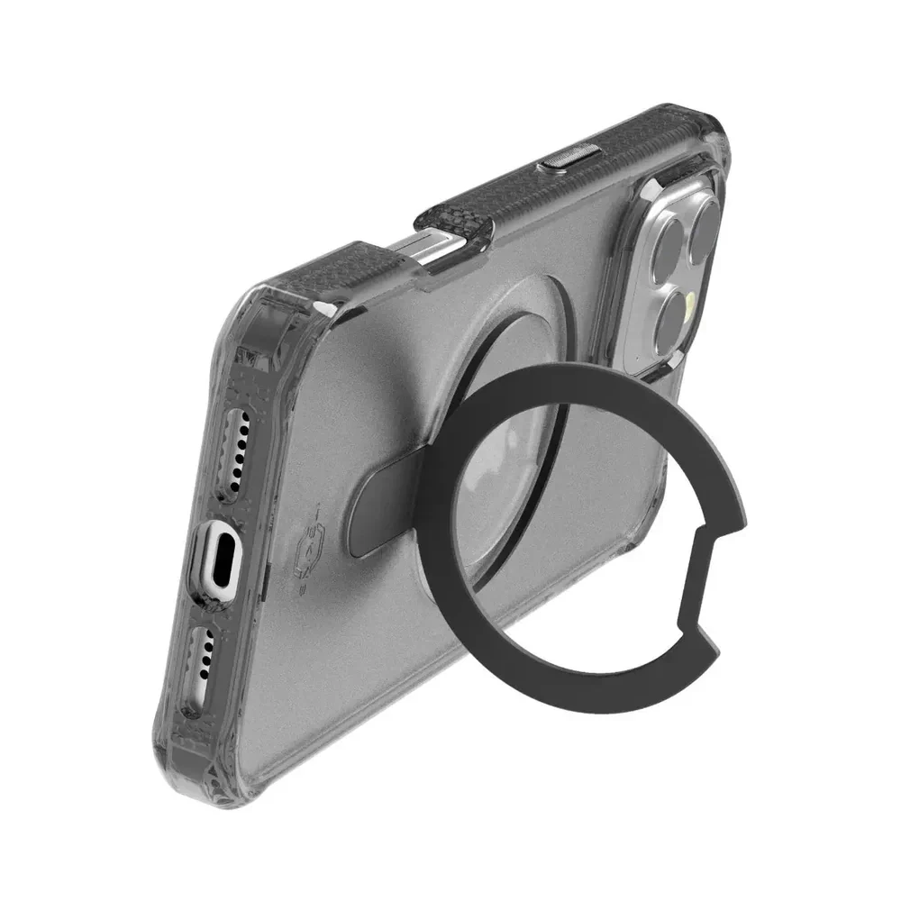 Case ItSkins Hybrid R Vapor Stand con MagSafe para iPhone 16 Pro Max - Negro - Image 6