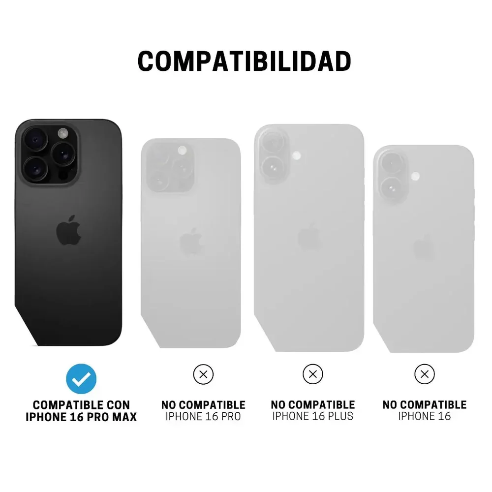 Case ItSkins Hybrid R Vapor Stand con MagSafe para iPhone 16 Pro Max - Negro - Image 9