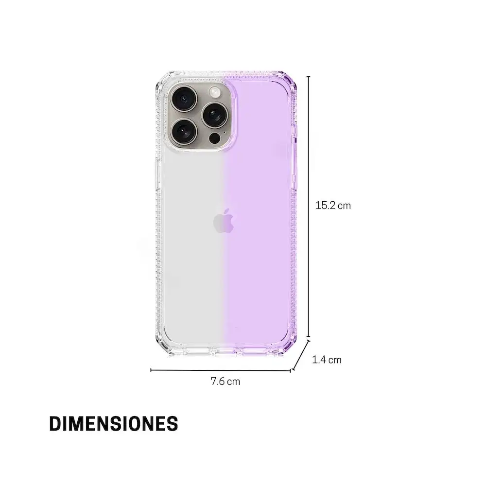 Case ItSkins Spectrum R Mood para iPhone 15 Pro - Morado Claro - Image 10