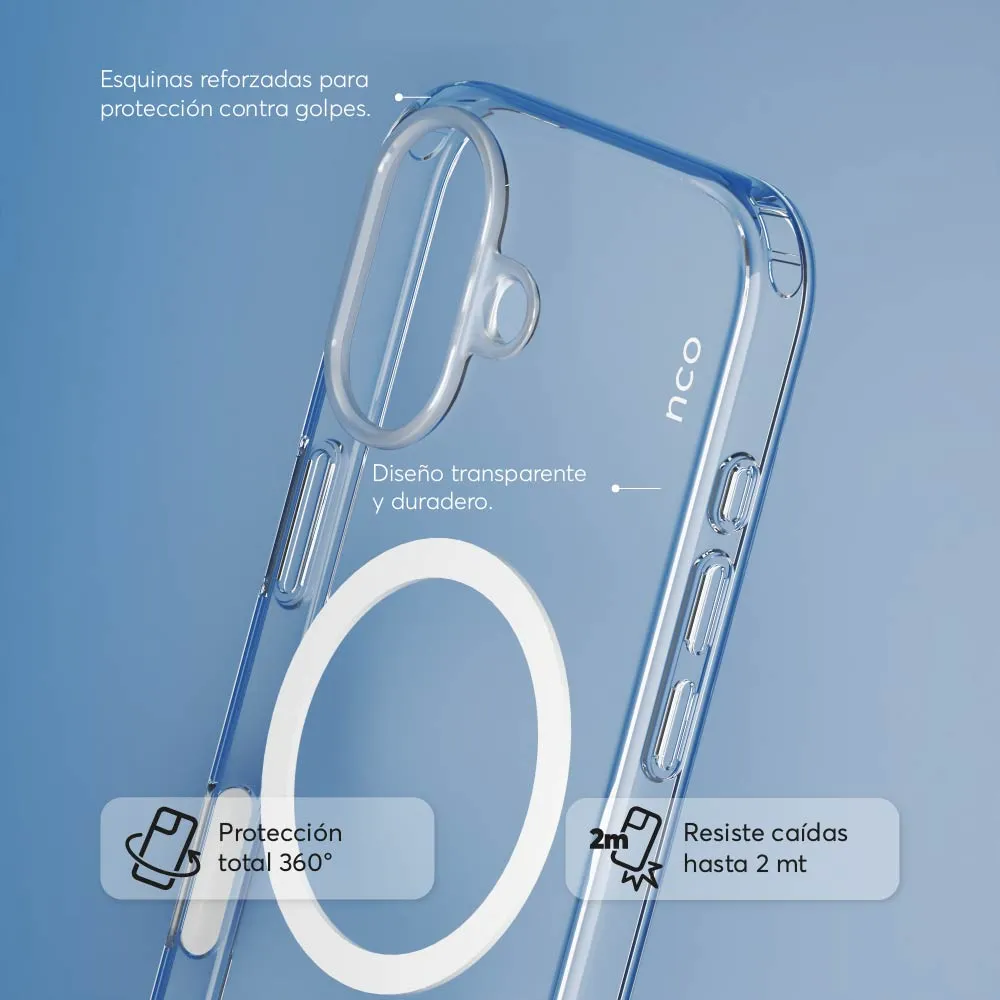 Case NCO SafeCase Clear con MagSafe para iPhone 17 Series transparente - Image 3