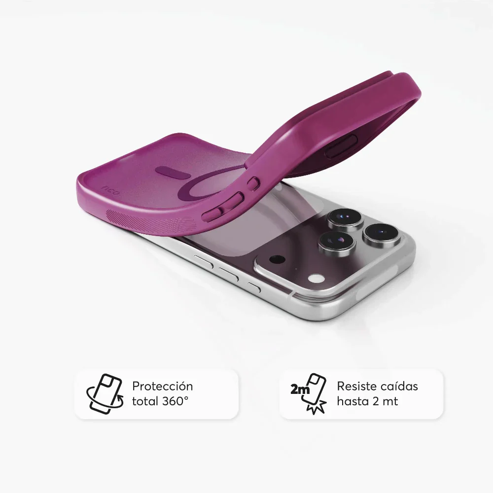 Case NCO SafeCase Lite Magenta con MagSafe para iPhone 17 Series - Image 3