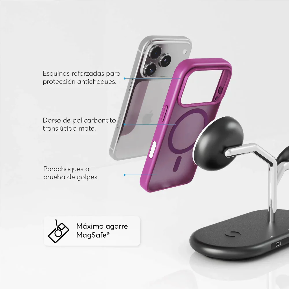 Case NCO SafeCase Lite Magenta con MagSafe para iPhone 17 Series - Image 4