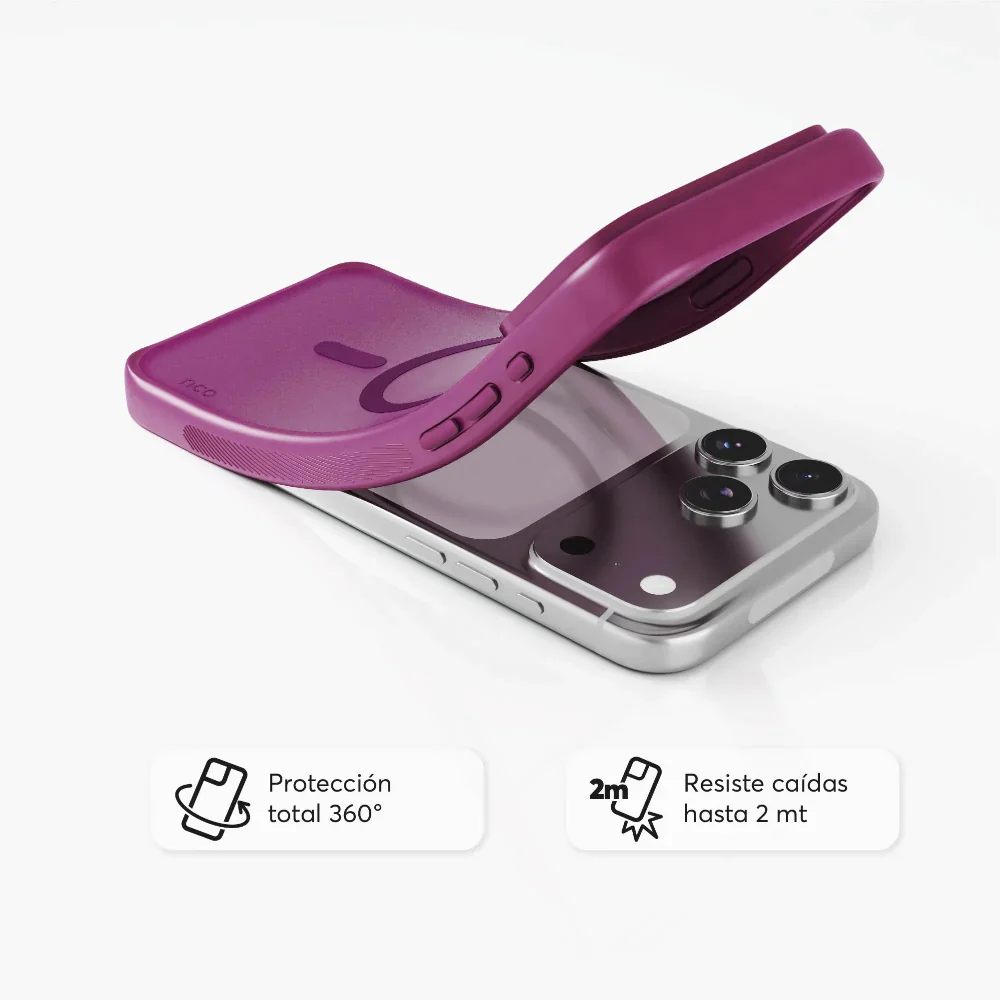 Case NCO SafeCase Lite Magenta con MagSafe para iPhone 17 Series - Image 9
