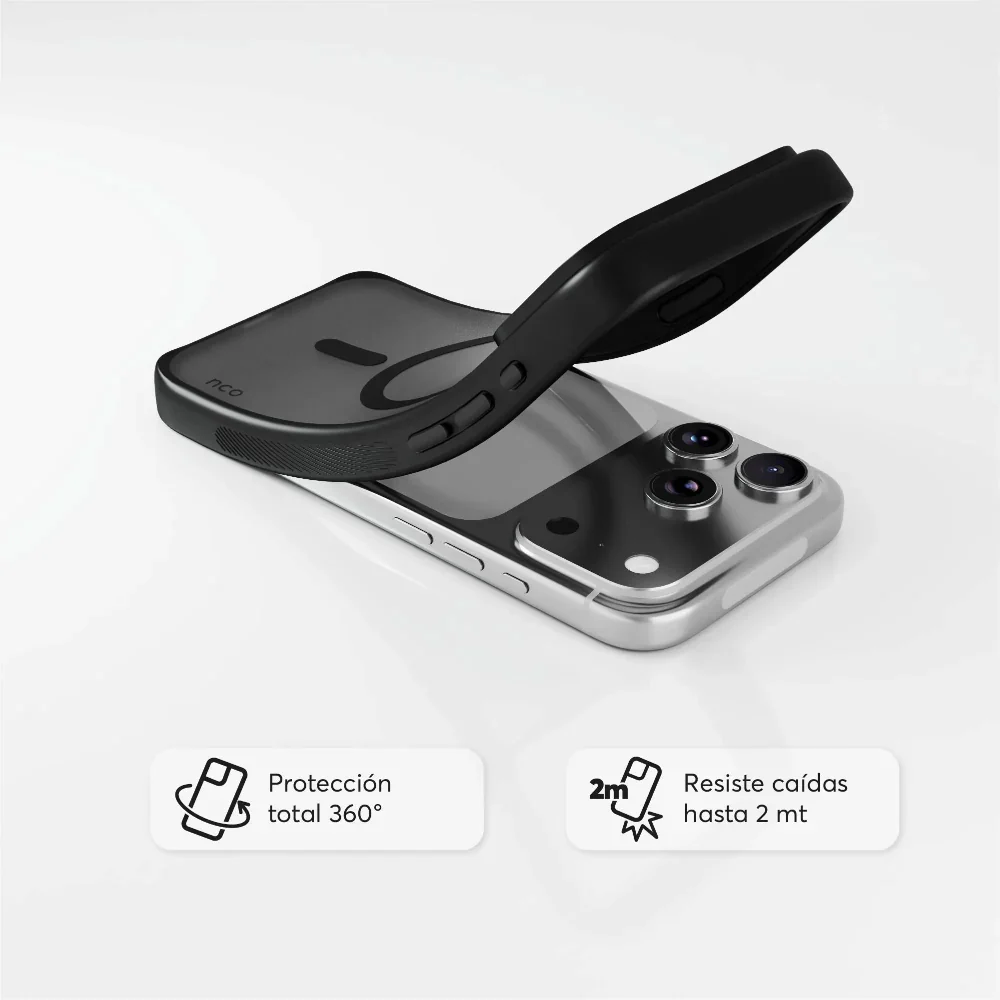 Case NCO SafeCase Lite negro con MagSafe para iPhone 17 Series - Image 10