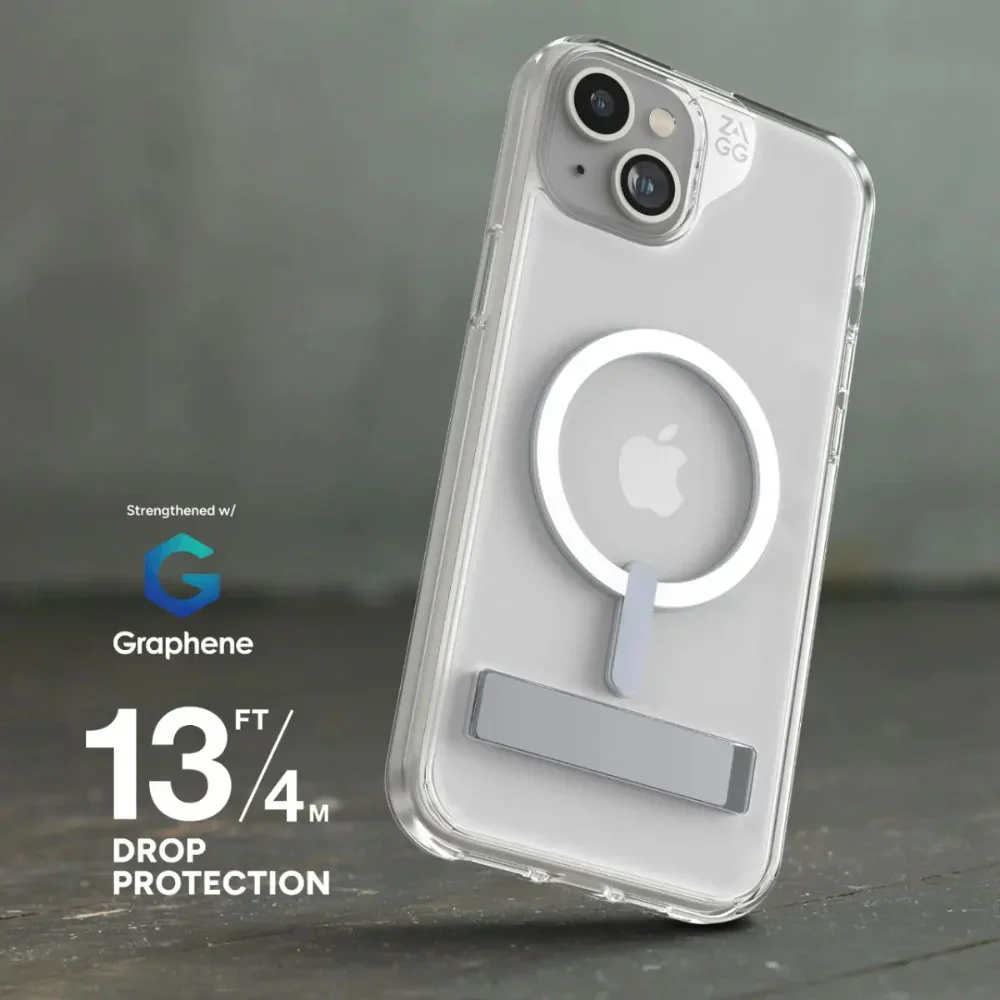 Case ZAGG Crystal Palace Snap Magsafe KS para iPhone 15 Plus/14 Plus - Transparente - Image 4