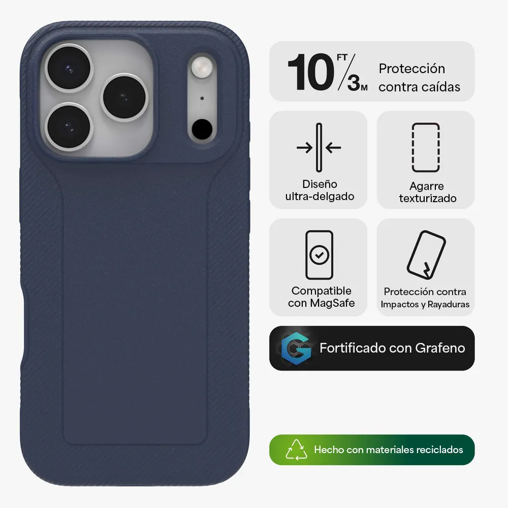 Case ZAGG Luxe con MagSafe para iPhone 17 Azul Marino - Image 12