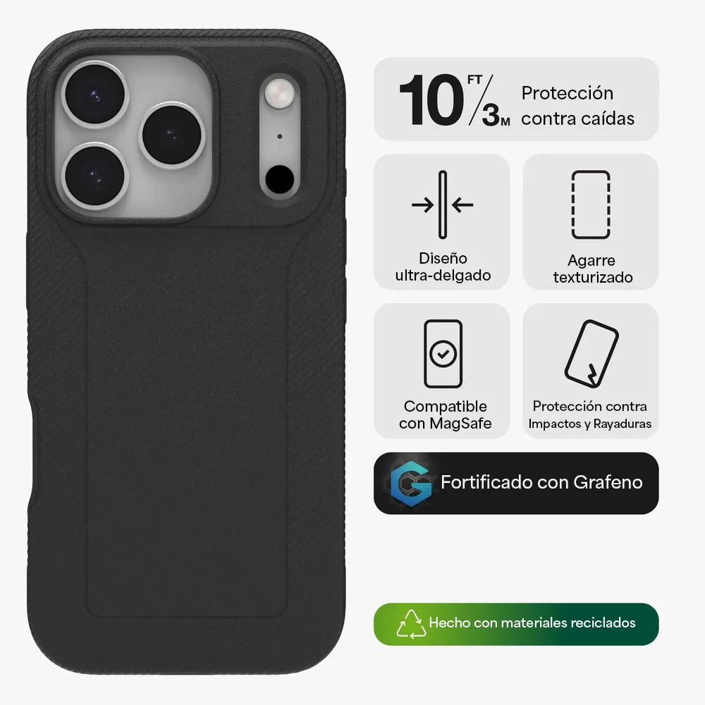Case ZAGG Luxe con MagSafe para iPhone Series 17 - Negro - Image 9
