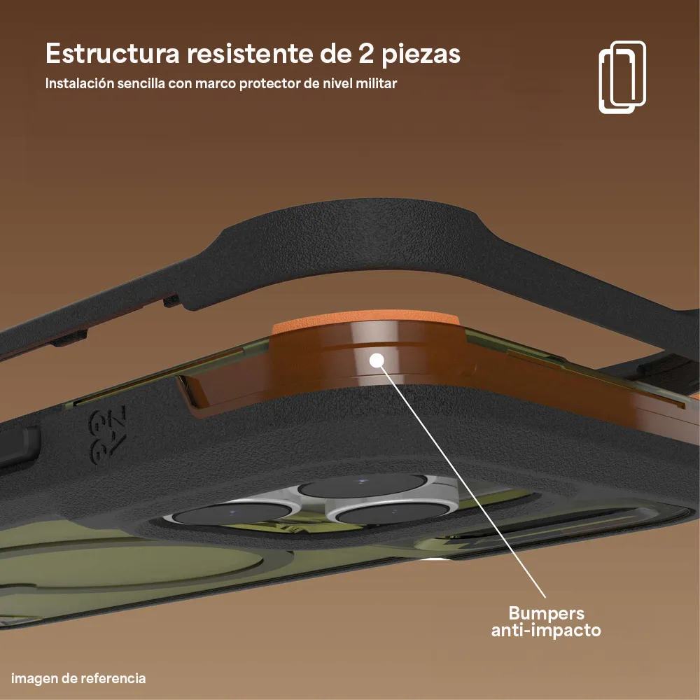 Case ZAGG Rainier con MagSafe KS para iPhone Series 17 - Alga Marina - Image 12