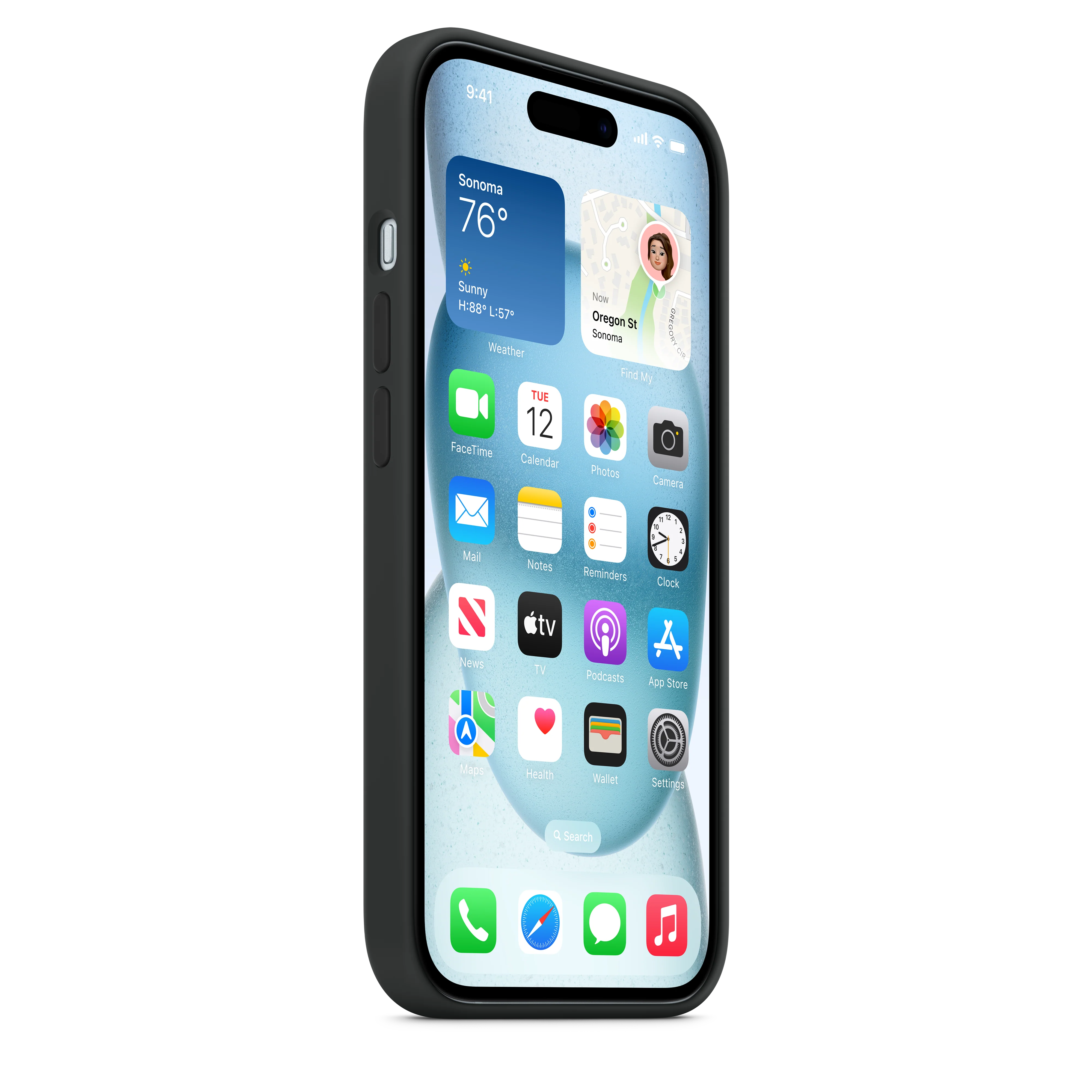 Funda de silicón con MagSafe para el iPhone 15 - Negro - Image 7