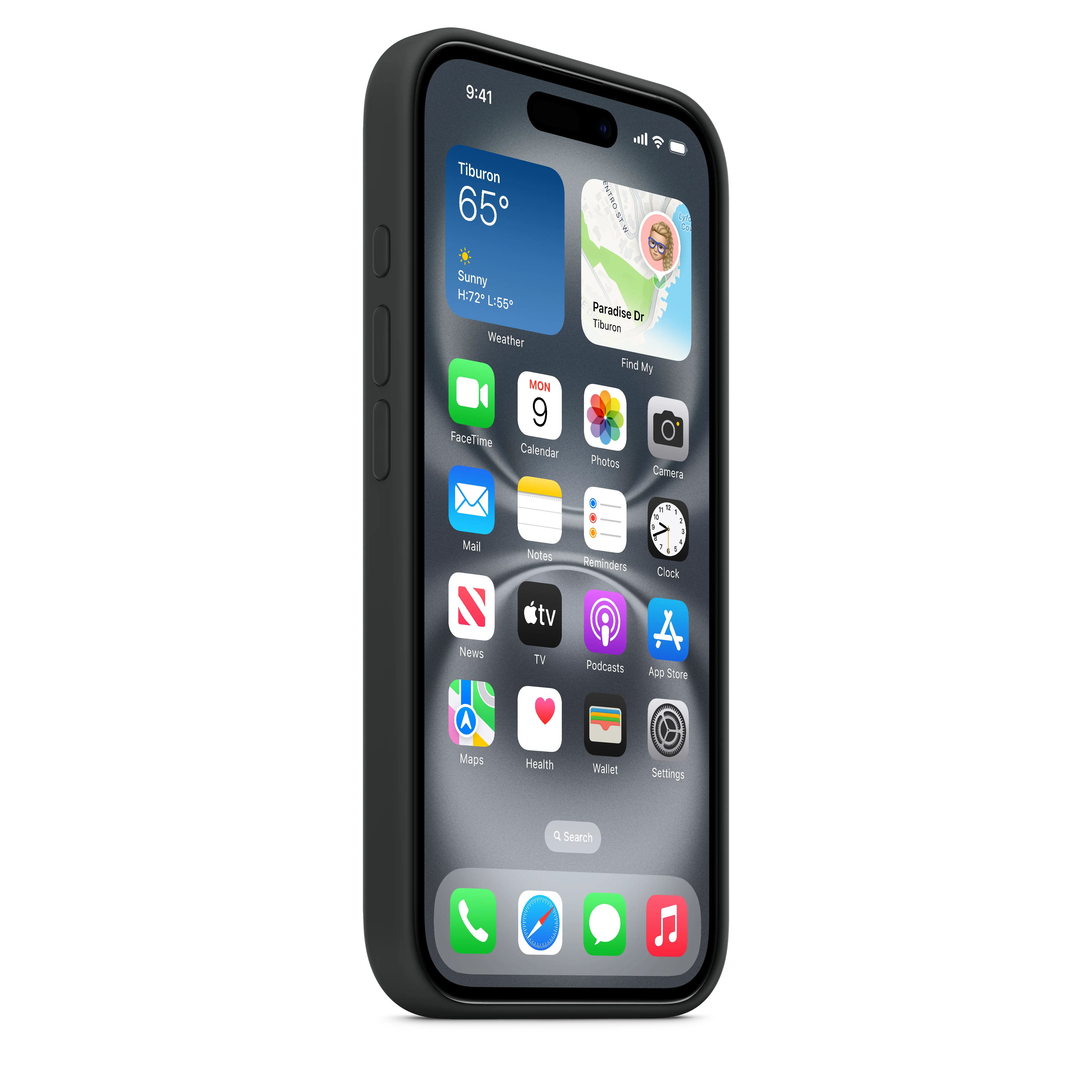 Funda de silicón con MagSafe para el iPhone 16 - Negro - Image 5