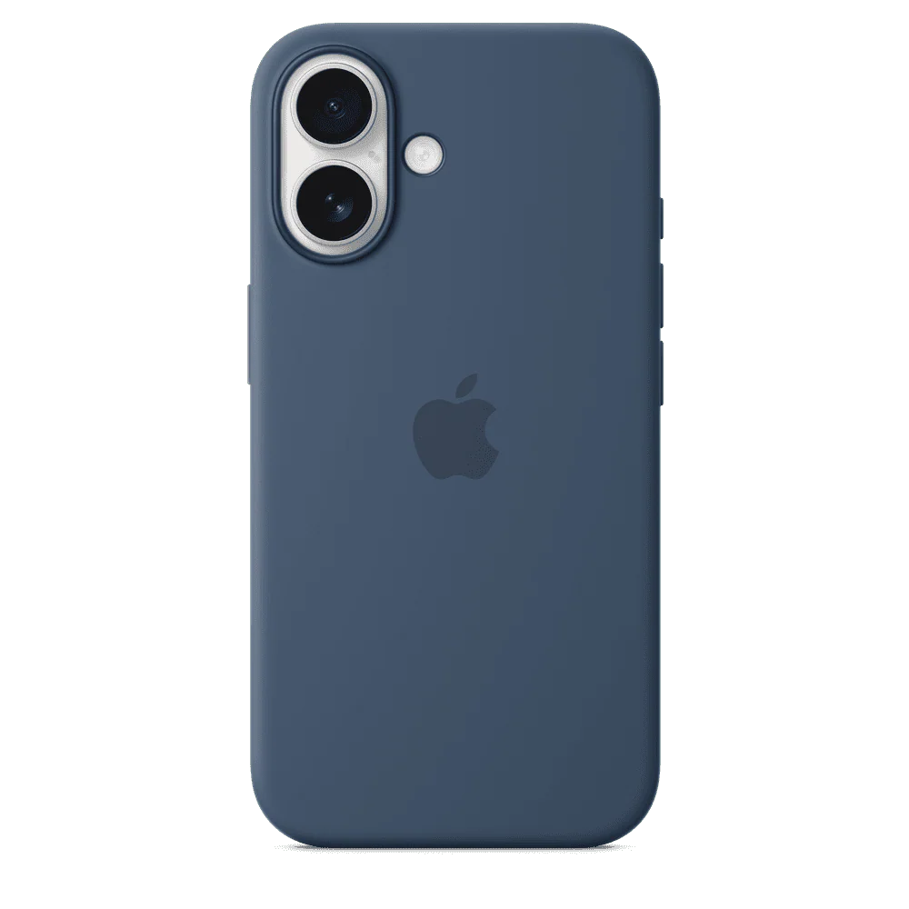 Funda de silicón con MagSafe para el iPhone 16 - Azul denim - Image 4