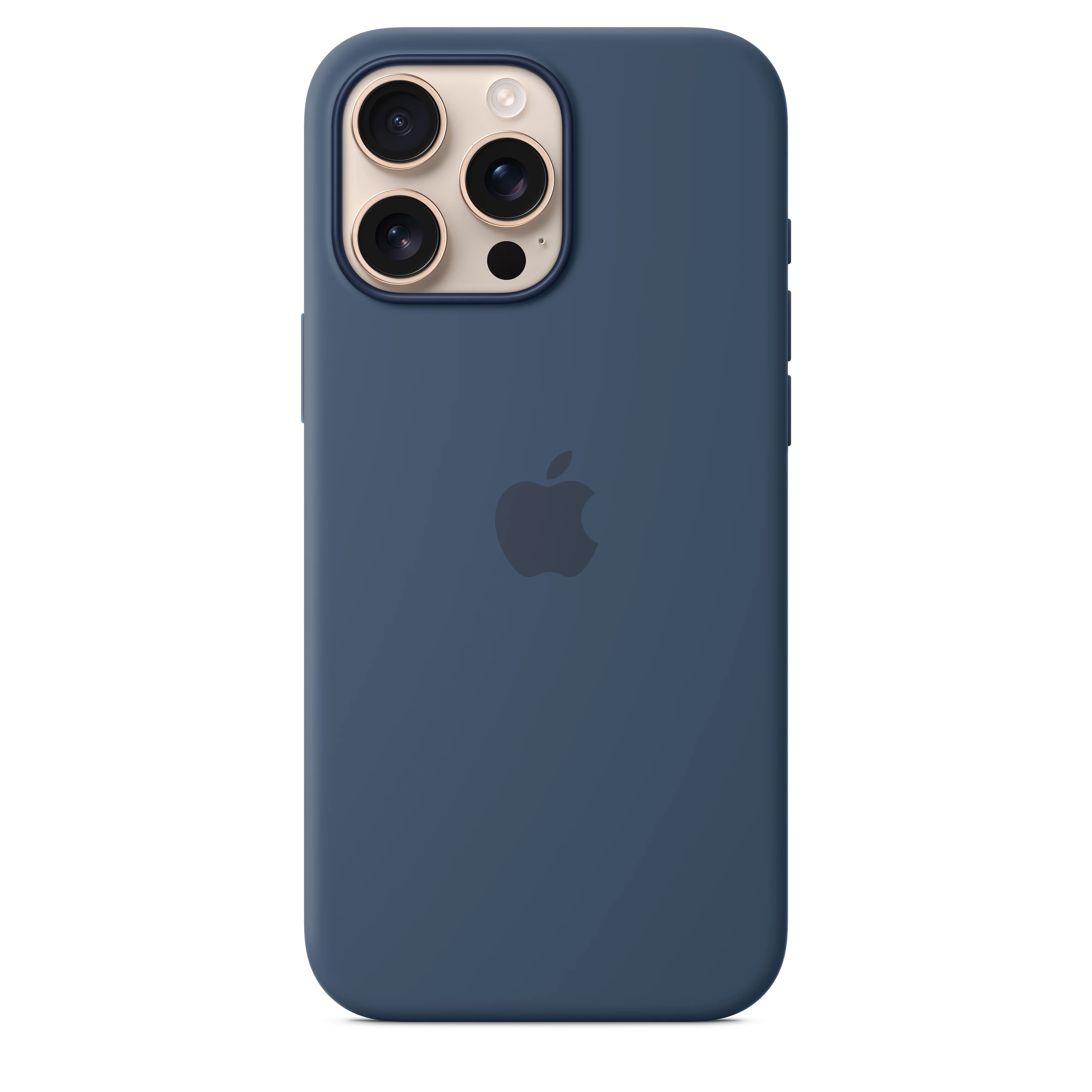 Funda de silicón con MagSafe para el iPhone 16 Pro Max - Azul denim