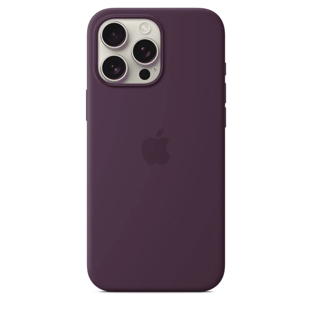 Funda de silicón con MagSafe para el iPhone 16 Pro Max - Color ciruela - Image 2
