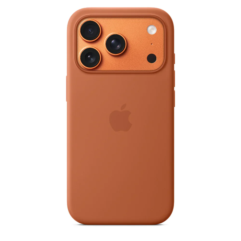 Funda de silicona con MagSafe para el iPhone Serries 17 -Terracota