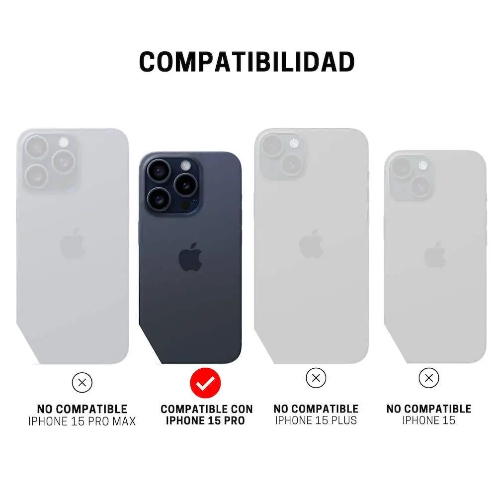 ItSkins Case Spectrum R Clear para iPhone 15 Pro - Gris - Image 2