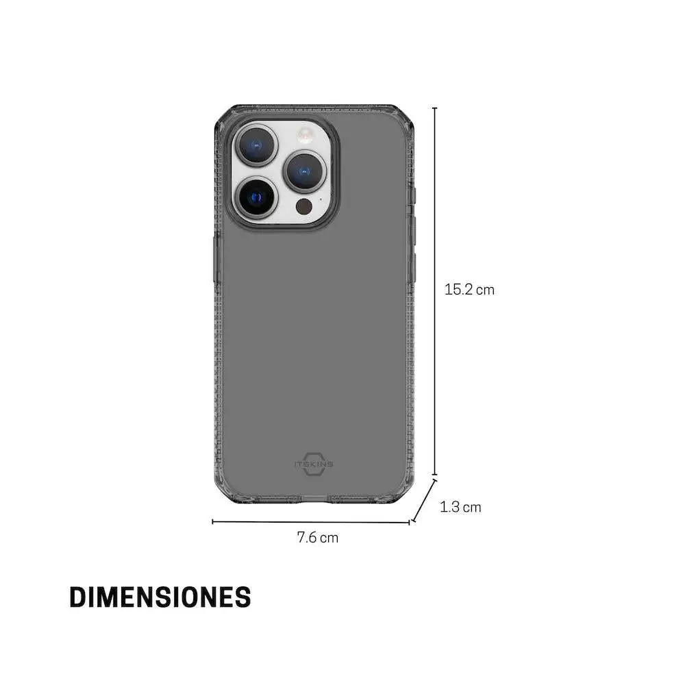 ItSkins Case Spectrum R Clear para iPhone 15 Pro - Gris - Image 3