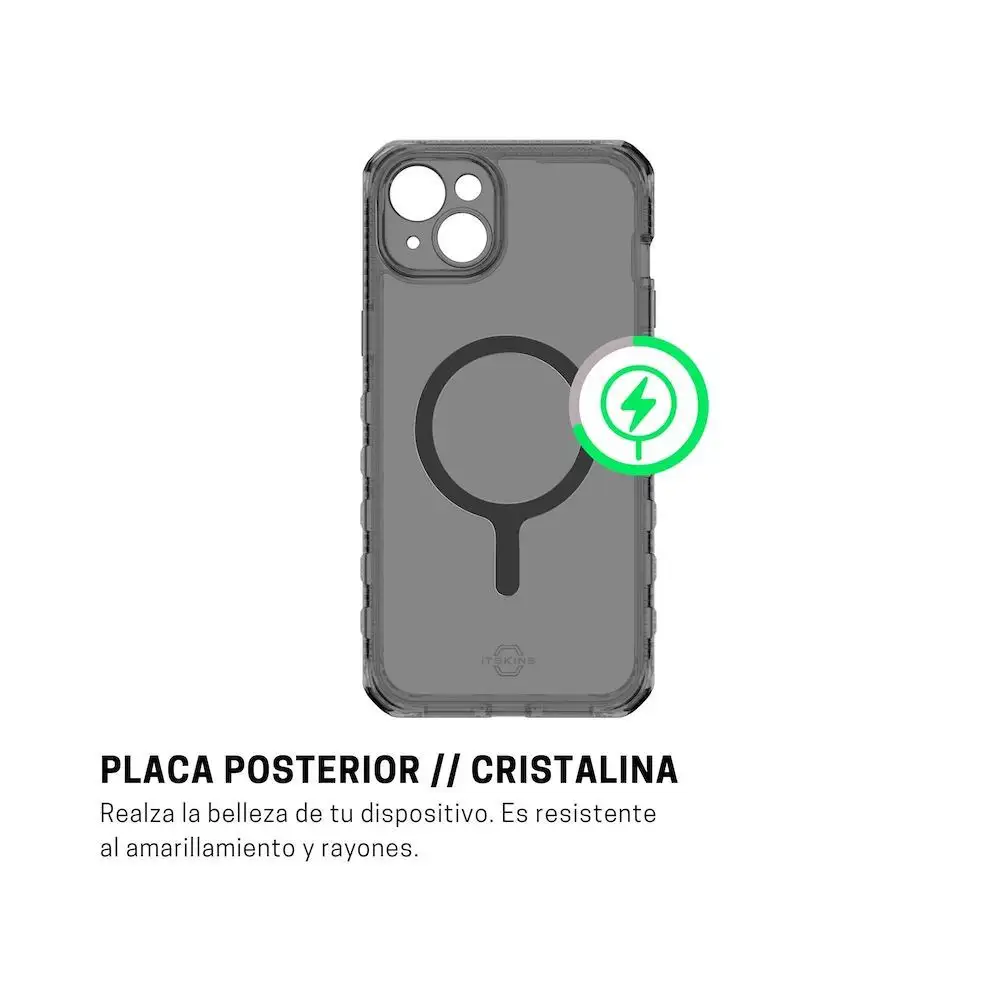 ItSkins Case Supreme R Clear con MagSafe para iPhone 15 Plus - Grafito - Image 5