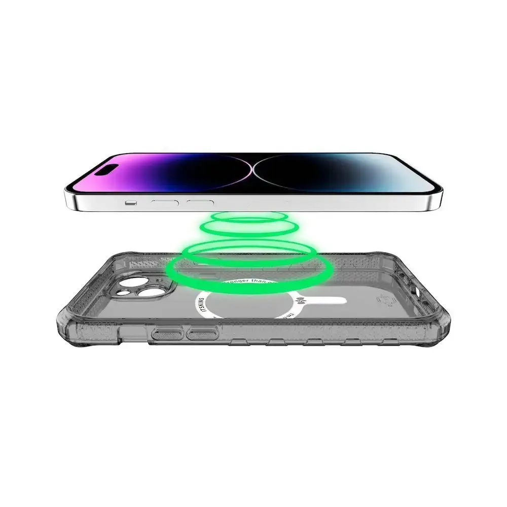 ItSkins Case Supreme R Clear con MagSafe para iPhone 15 Plus - Grafito - Image 9