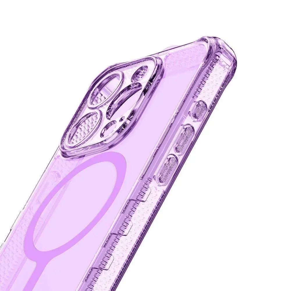 ItSkins Case Supreme R Clear con MagSafe para iPhone 15 Pro - Morado - Image 4