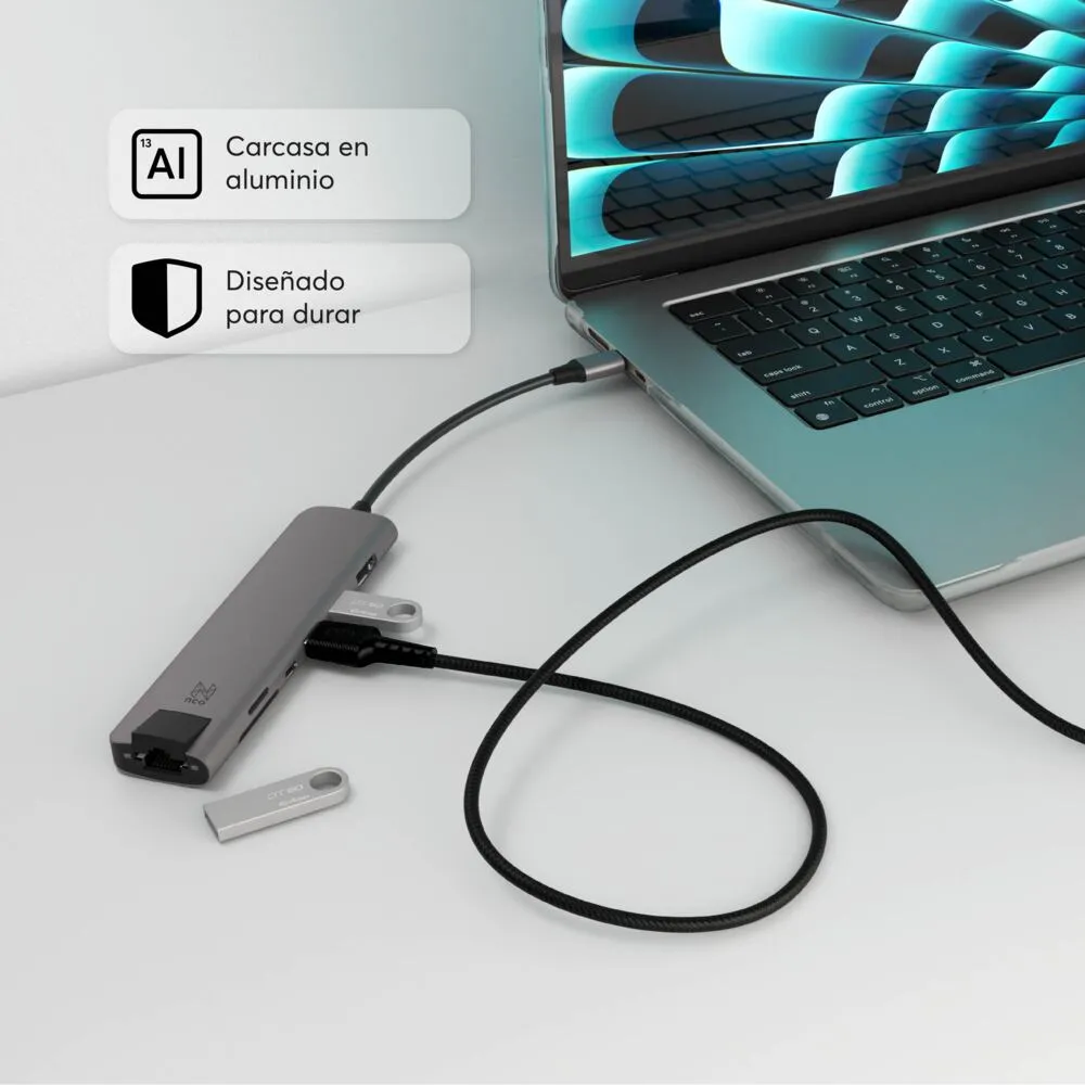Multipuerto Ultra NCO para MacBook (USB-C) - Gris Espacial - Image 3