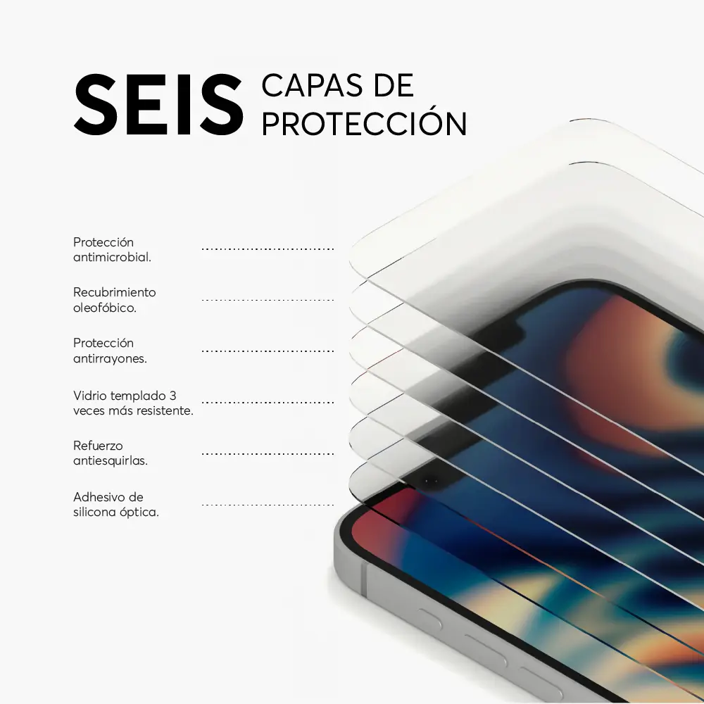 Protector de Pantalla NCO GlassGuard iPhone 17e/16e - Image 3