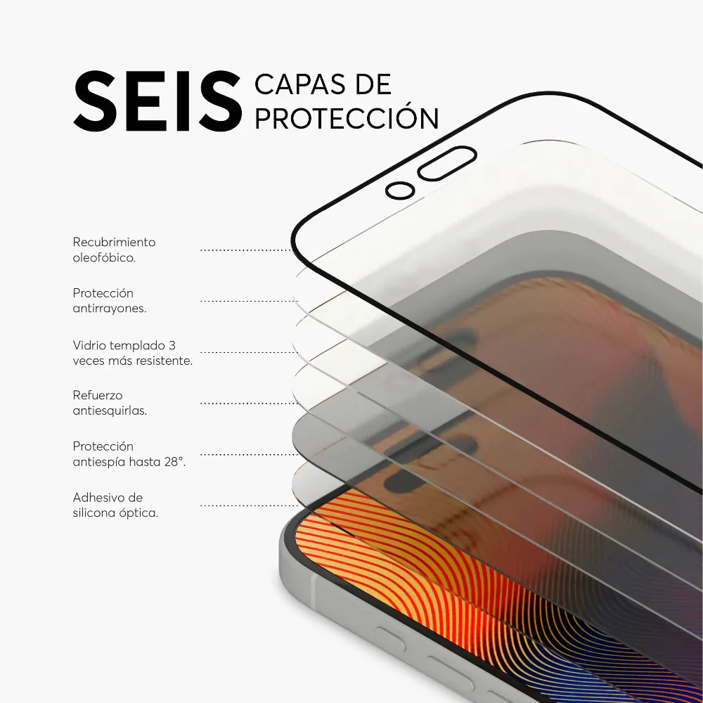 Protector de Pantalla NCO GlassGuard Privacy para iPhone 17 Series - Image 4